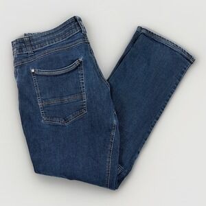 KUHL Rydr Jeans Men's 36x32 Dark Wash Denim Articulated Knees Hiking Gorpcore